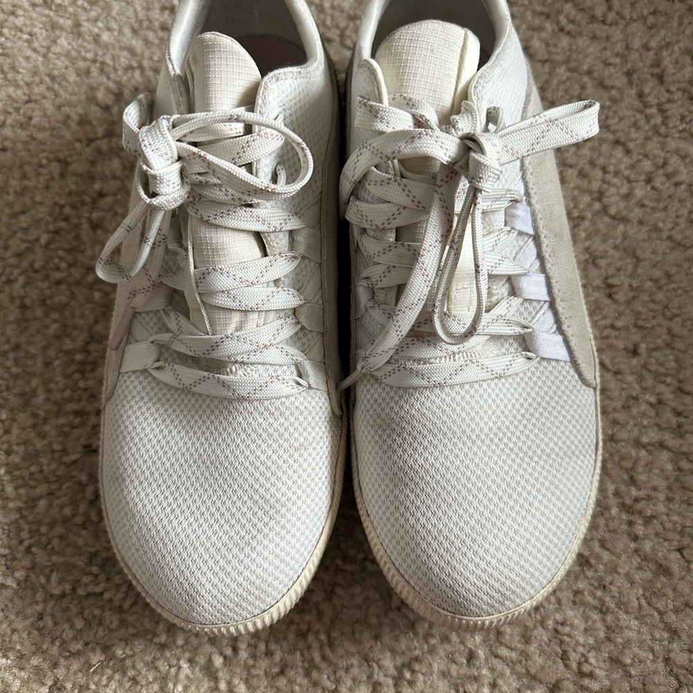 Sorel White Lace-Up Sneakers